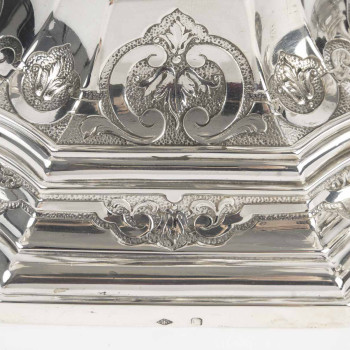 Charles Christofle Pair of Table End Candelabra, Solid Silver, 19th Century