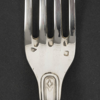 JEAN TETARD – C. CHRISTOFLE MENAGERE de 144 PIECES EN ARGENT MASSIF MODELE AUBUSSON Epoque 1930