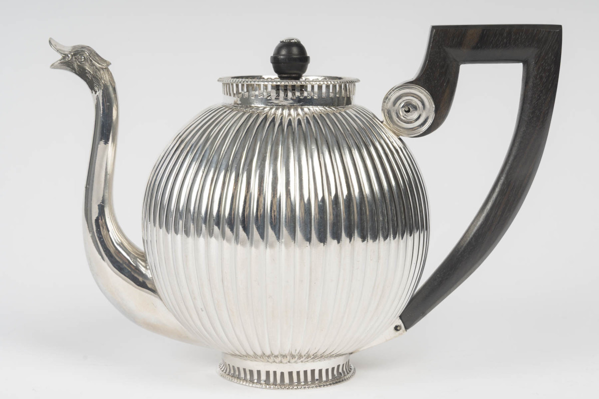 JEAN JOSEPH BOURDIER – THEIERE ARGENT MASSIF EPOQUE 1er EMPIRE 1798/1809