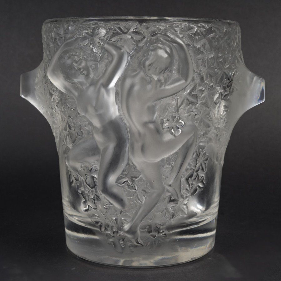 MARC LALIQUE - VASE GANYMEDE EN CRISTAL circa 1955