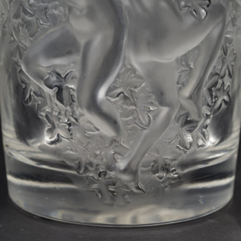 MARC LALIQUE - GANYMEDE CRYSTAL VASE circa 1955