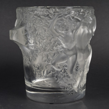 MARC LALIQUE - GANYMEDE CRYSTAL VASE circa 1955