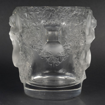 MARC LALIQUE - GANYMEDE CRYSTAL VASE circa 1955
