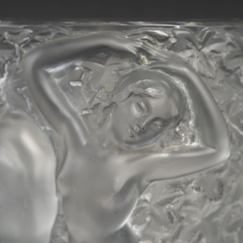 MARC LALIQUE - GANYMEDE CRYSTAL VASE circa 1955