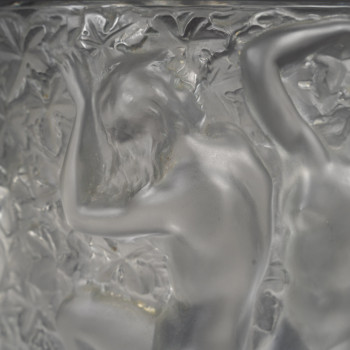 MARC LALIQUE - GANYMEDE CRYSTAL VASE circa 1955