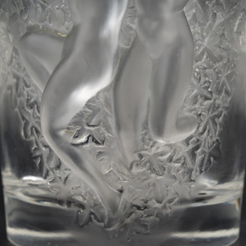 MARC LALIQUE - GANYMEDE CRYSTAL VASE circa 1955