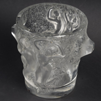 MARC LALIQUE - GANYMEDE CRYSTAL VASE circa 1955