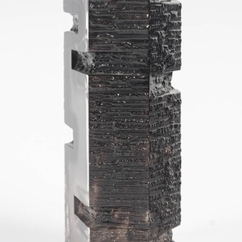 DAUM -  VASE ARGOS en cristal dessiné par CESAR BALDACCINI (1921-1998)