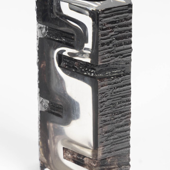 DAUM -  VASE ARGOS en cristal dessiné par CESAR BALDACCINI (1921-1998)