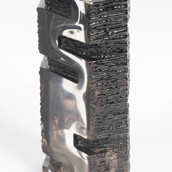 DAUM -  VASE ARGOS en cristal dessiné par CESAR BALDACCINI (1921-1998)