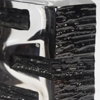 DAUM -  VASE ARGOS en cristal dessiné par CESAR BALDACCINI (1921-1998)