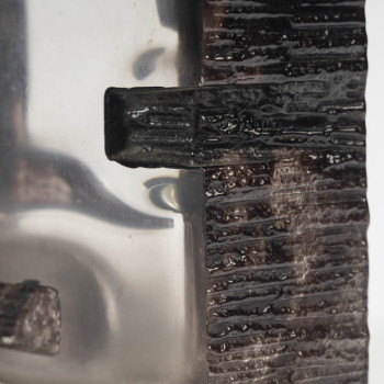 DAUM -  VASE ARGOS en cristal dessiné par CESAR BALDACCINI (1921-1998)