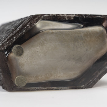 DAUM -  VASE ARGOS en cristal dessiné par CESAR BALDACCINI (1921-1998)