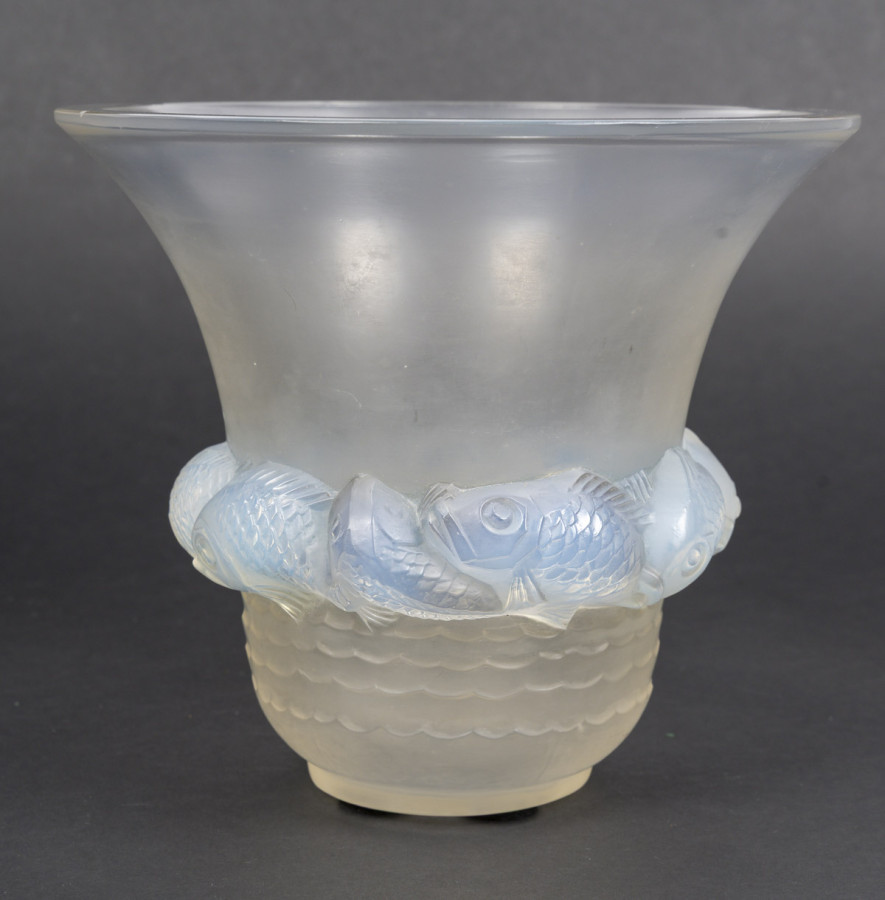 R.LALIQUE – Vase PIRIAC en verre créé en 1930