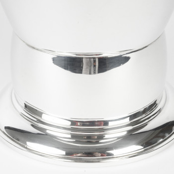 Jean Puiforcat- Vase Art Déco en argent massif circa 1930