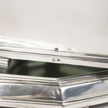 Ravinet d'Enfert - Centerpiece and Matching Planter in Solid Silver Art Deco Period