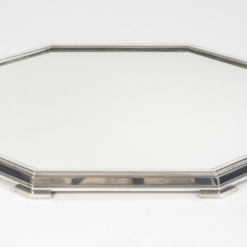 Ravinet d'Enfert - Centerpiece and Matching Planter in Solid Silver Art Deco Period