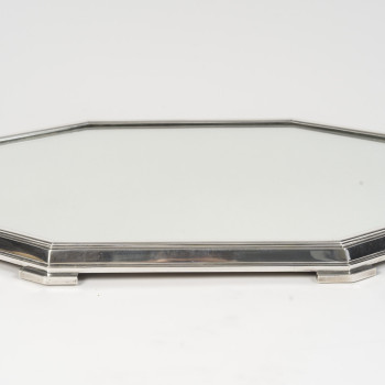 Ravinet d'Enfert - Centerpiece and Matching Planter in Solid Silver Art Deco Period