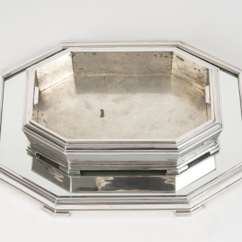 Ravinet d'Enfert - Surtout de table et sa Jardinière en argent massif Époque Art Déco