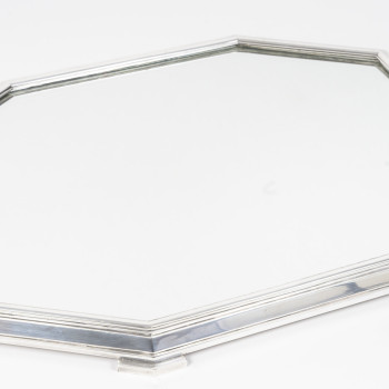 Ravinet d'Enfert - Centerpiece and Matching Planter in Solid Silver Art Deco Period