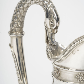 Ovoid Ewer in Solid Silver, Empire Period (1809–1818)