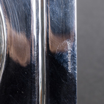 JEAN E. PUIFORCAT - Sauce Boat and Interior in Solid Silver, Art Deco Period