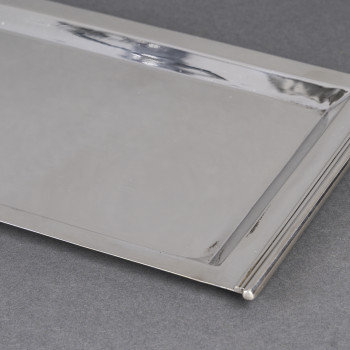 Cardeilhac – Plateau rectangulaire en argent massif, époque Art Déco