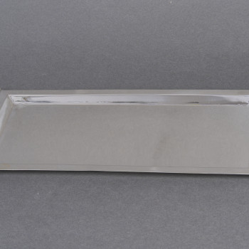 Cardeilhac – Plateau rectangulaire en argent massif, époque Art Déco