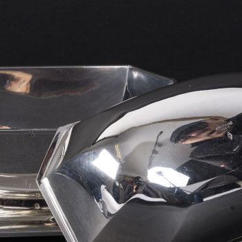 Cardeilhac – Saucière et sa doublure en argent massif Epoque ART DECO