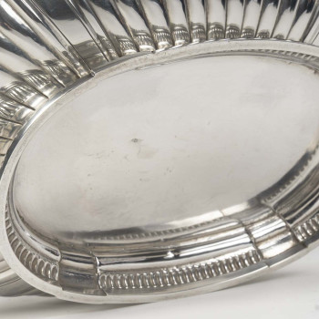 PUIFORCAT – JARDINIERE EN ARGENT MASSIF et sa doublure Circa début XXe