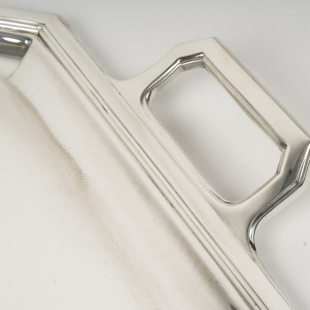 JEAN E. PUIFORCAT- Art Deco Silver Tray Circa 1930