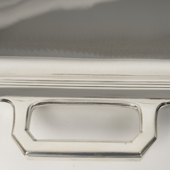 Jean E. Puiforcat - Plateau Art Déco en argent massif circa 1930