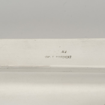 JEAN E. PUIFORCAT- Art Deco Silver Tray Circa 1930