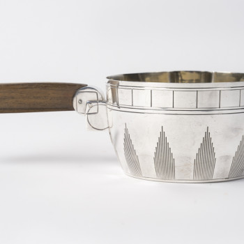 BOIN TABURET – Casserole en argent massif Epoque ART DECO
