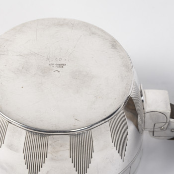 BOIN TABURET – Casserole en argent massif Epoque ART DECO