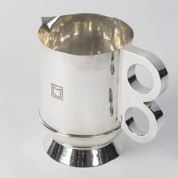 Jean Puiforcat (1897-1945) Pichet Art déco, période mexicaine, vers 1940