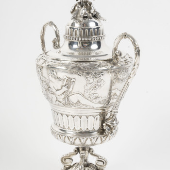 ODIOT – Covered Silver Bonbonniere, Napoleon III Period