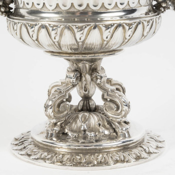 ODIOT – Covered Silver Bonbonniere, Napoleon III Period