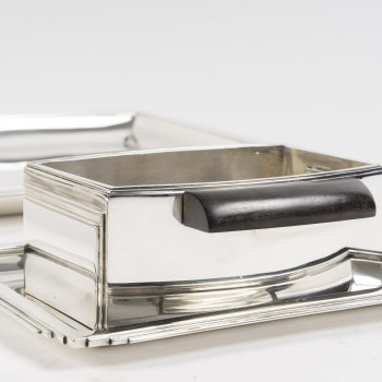 JEAN E. PUIFORCAT- Set de platerie 4 pièces en argent massif, époque Art déco