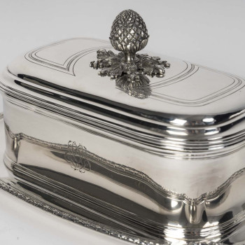 BOIN TABURET – Pair of 19th-Century Solid Silver Terrines