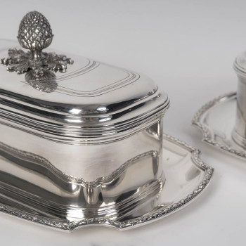 BOIN TABURET – Pair of 19th-Century Solid Silver Terrines