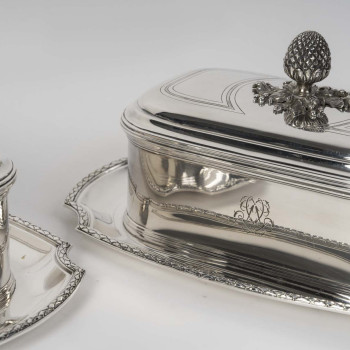 BOIN TABURET – Pair of 19th-Century Solid Silver Terrines