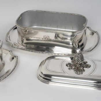 BOIN TABURET – Pair of 19th-Century Solid Silver Terrines