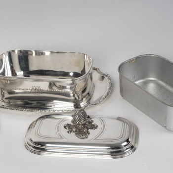 BOIN TABURET – Pair of 19th-Century Solid Silver Terrines
