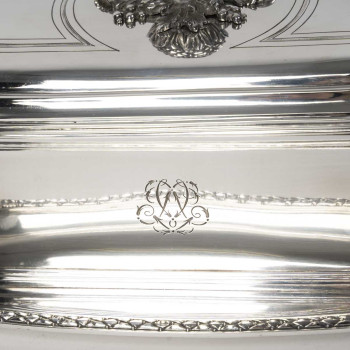 BOIN TABURET – Pair of 19th-Century Solid Silver Terrines