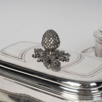 BOIN TABURET – Pair of 19th-Century Solid Silver Terrines
