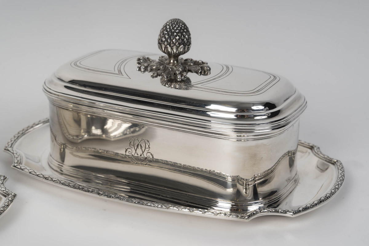 BOIN TABURET – Pair of 19th-Century Solid Silver Terrines
