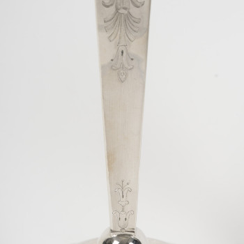 JFJ BEYDEL - Paire de flambeaux en argent, 1er Empire, 2è COQ  1809/1818