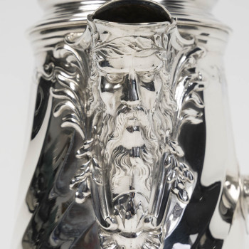 PUIFORCAT – Solid Silver Chocolate Pot – Circa late 19th century