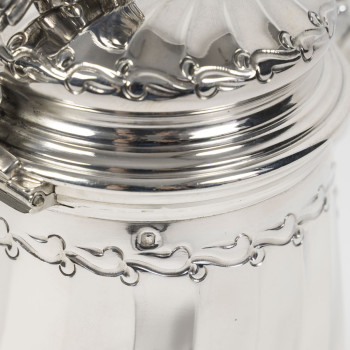 PUIFORCAT – Solid Silver Chocolate Pot – Circa late 19th century